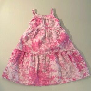 GUC Cat & Jack Girls’ Pink, White, Gold Dress 3T